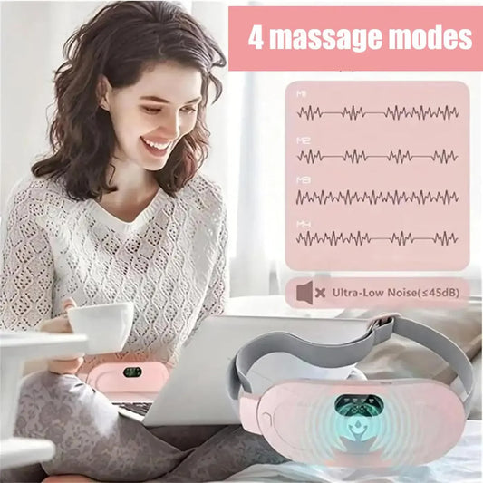 CrampEase™ Wearable Heat & Massage Belt — Drug-Free Period Pain Relief