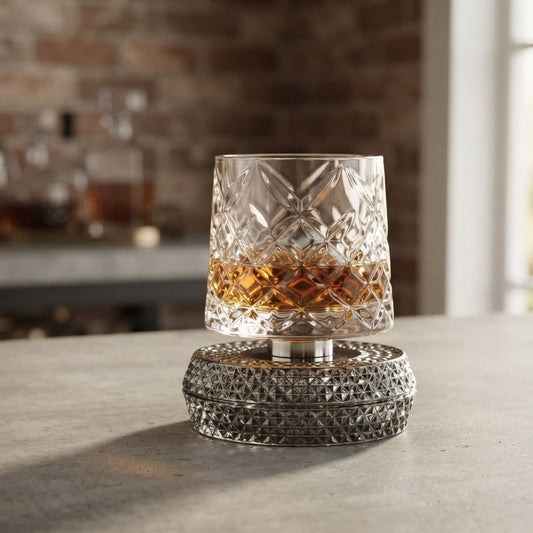 Rotating Whiskey Glasses – Gift Set of 2